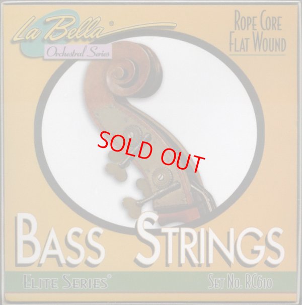 画像1: ラ・ベラ RC610 ロープコアバス弦3/4 GDAEセット La Bella SET NO RC610 Ropecore Bass String set 3/4size