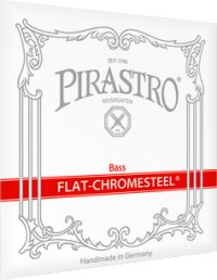 ピラストロ フラットクロムスチール・コントラバス弦 GDAEセット Pirastro Flat-Chromsteel Bass String set