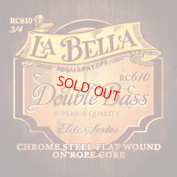 画像1: ラ・ベラ RC610 ロープコアバス弦3/4 GDAEセット La Bella SET NO RC610 Ropecore Bass String set 3/4size