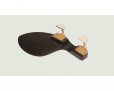 画像2: ジェラルド・クローソン バイオリンアゴ当て ローズウッド(Rosewood)材 ガルネリモデル シルバー Gerald Crowson Chinrest Gurnerius Rosewood (2)
