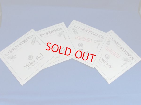 画像1: ラーセン チェロ弦 ADGC弦セット Larsen - Cello Set regular, tungsten G and C