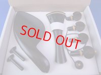 ボガーロ＆クレメンテ バイオリンフィッティング ブラックウッド材 フレンチ・モデル ホワイトピン Bogaro&Clemente