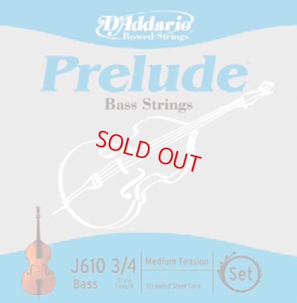 画像1: ダダリオ プレリュード・コントラバス弦 GDAEセット D'Addario Prelude Bass String 3/4set