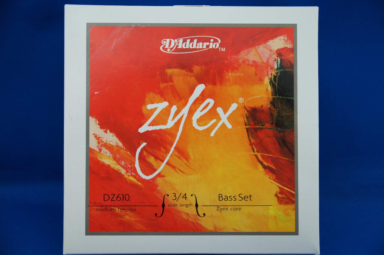 ダダリオ・ザイエックス・コントラバス弦3/4GDAEセット D'Addario Zyex 3/4Bass String set