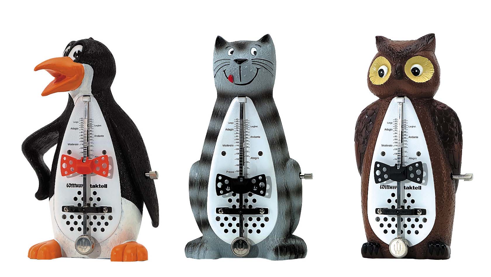 ウィットナー メトロノーム ペンギン・ネコ・フクロウ キャラクタ #839 Wittner Metronorme Penguin・Cat・Owl