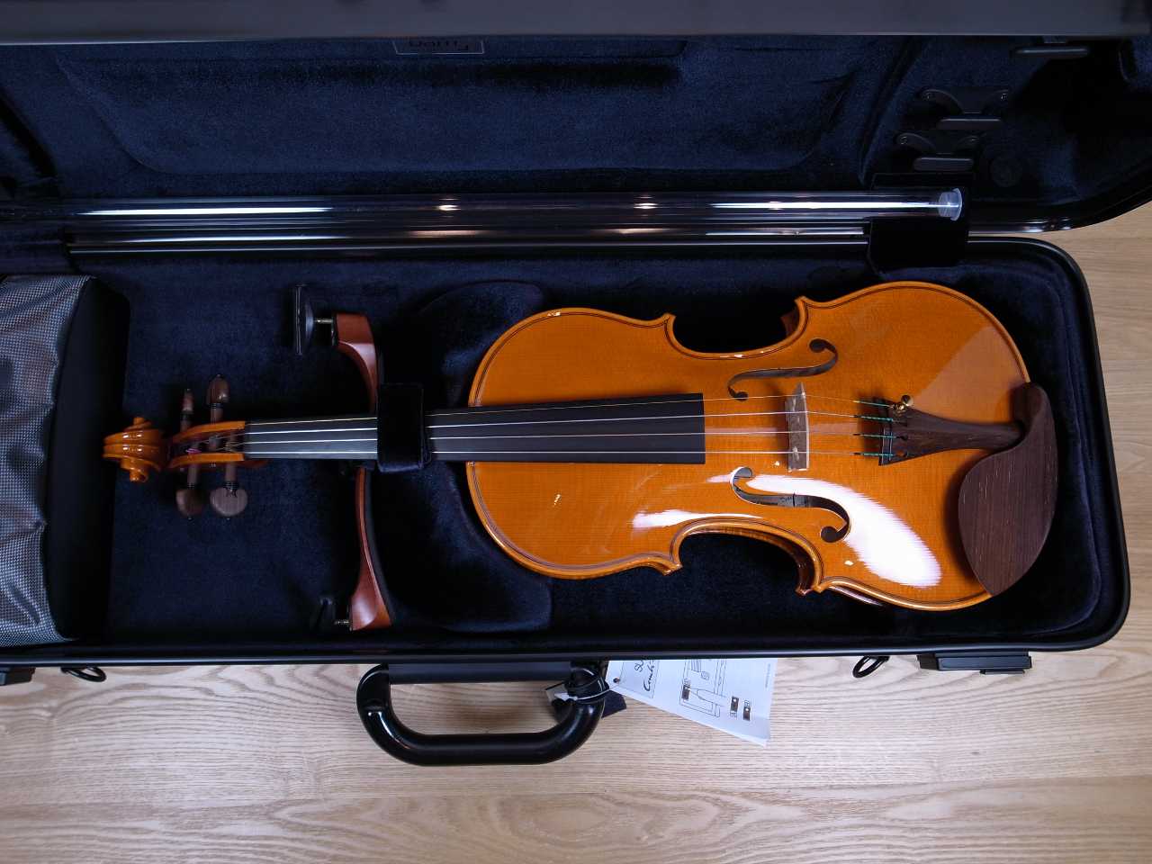 BAMハイテック・バイオリンケース（ツィード）大ポケット＋小物入れ付き2．2Kg BAM Hightech violin case