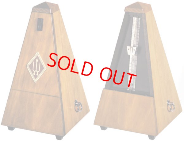 画像1: ウィットナー メトロノーム 天然木ウォルナット #813m Wittner Metronorme Walnut Natural Woodden