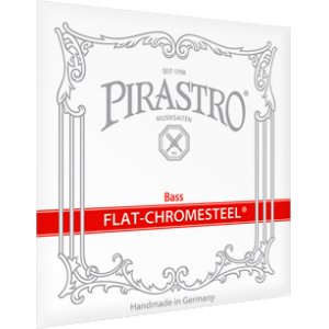 画像: ピラストロ フラットクロムスチール・コントラバス弦 GDAEセット Pirastro Flat-Chromsteel Bass String set