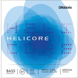 画像: ダダリオ ヘリコア・ピチカート・コントラバス弦3/4GDAEセット Helicore Pizzicato Bass String set