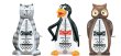 画像1: ウィットナー メトロノーム ペンギン・ネコ・フクロウ キャラクタ SERIES 839 ANIMALS