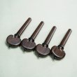 画像3: ジェラルド・クローソン バイオリンフィッティング ローズウッド（Rosewood）材 ヒルモデル６点セット・エボニーマウント Gerald Crowson Fittings Rosewood Ebony Mount