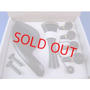 画像: ボガーロ＆クレメンテ バイオリンフィッティング ブラックウッド材 フレンチ・モデル ホワイトピン Bogaro&Clemente