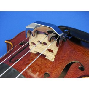 画像: 最強のブラスバイオリンミュート クロムメッキ Strongest brass mute chrome violin