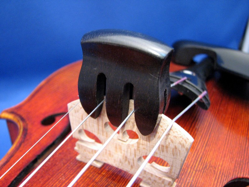 画像1: ビオラ ミュート黒檀（エボニー）製 Ebony viola mute