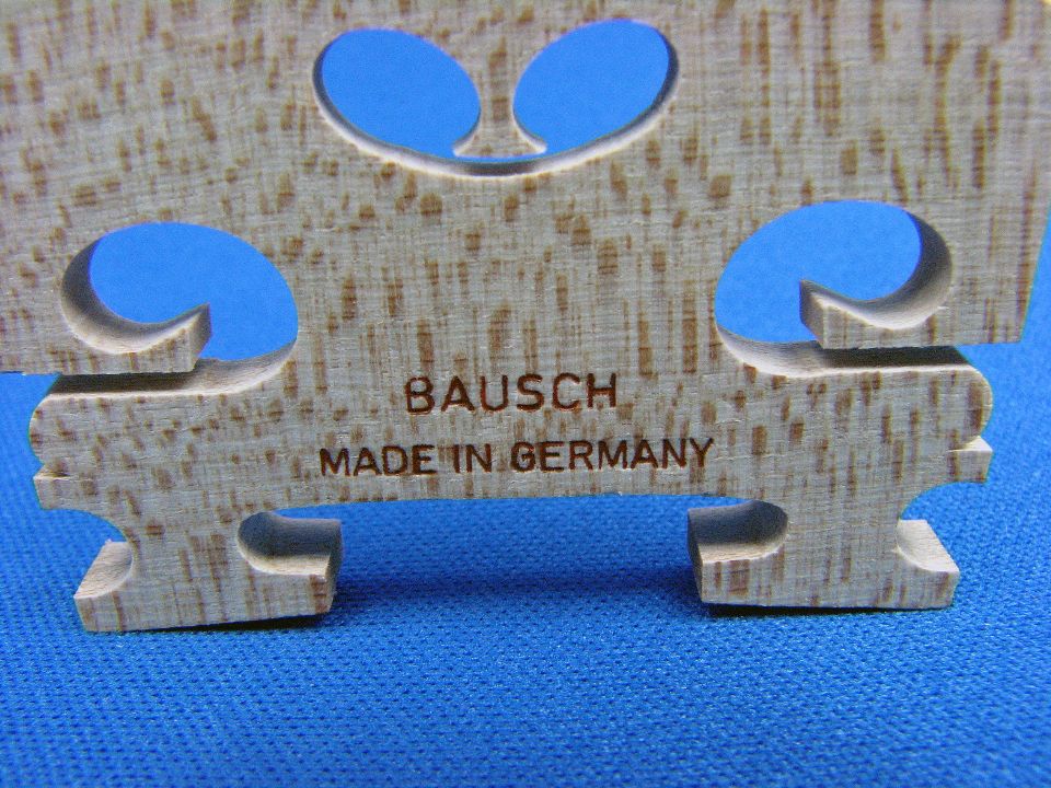 画像: BAUSH製成形済駒4/4 Violin Bridge Bausch Fitted 4/4