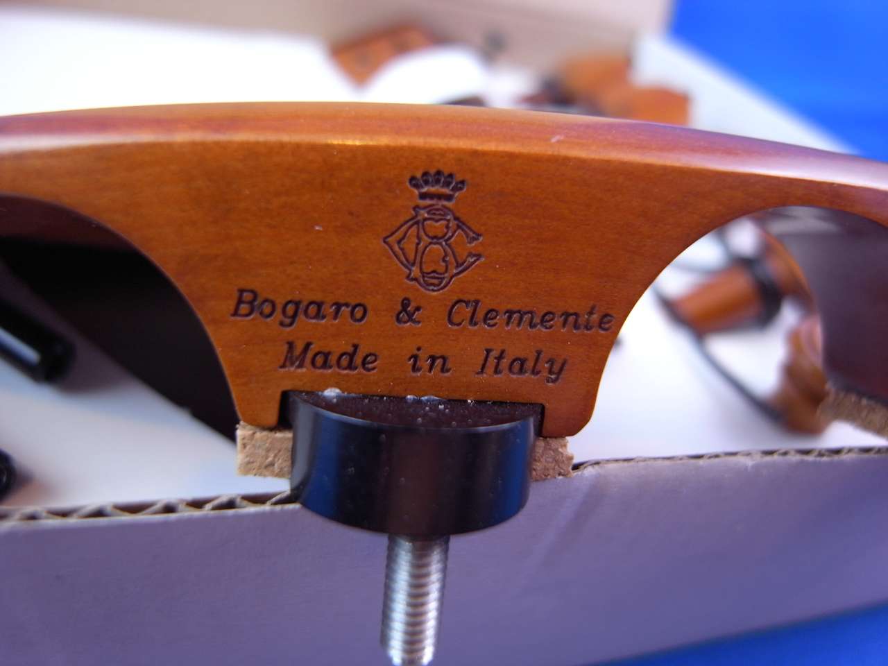 画像: ボガーロ＆クレメンテ バイオリンフィッティング ボックスウッド（ツゲ）材 ヒル・モデル ブラックピン Bogaro&Clemente