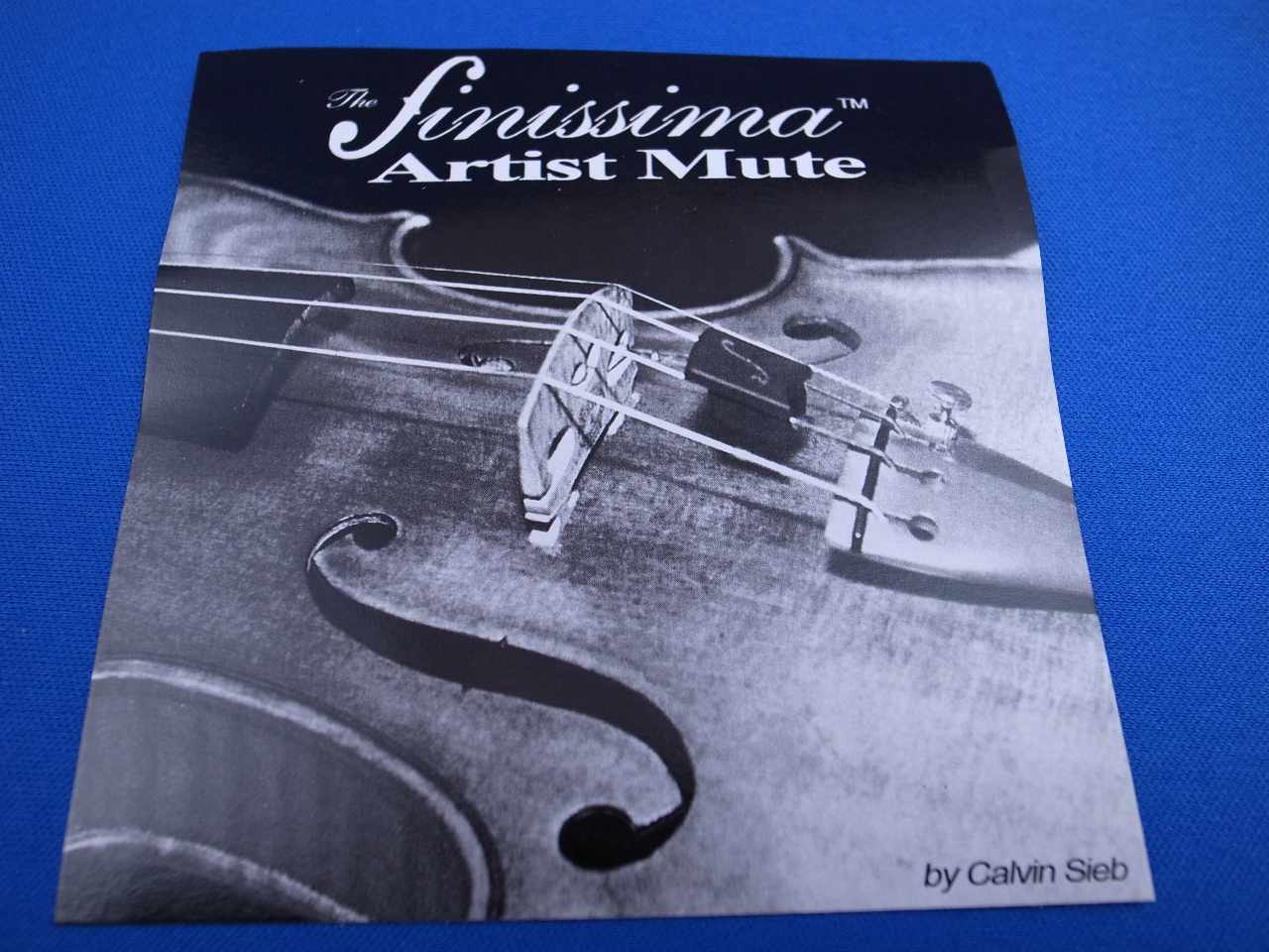 画像: スライド・バイオリン・アーティストミュート・トルテ "Finissima" Violin Artist Mute Tourte