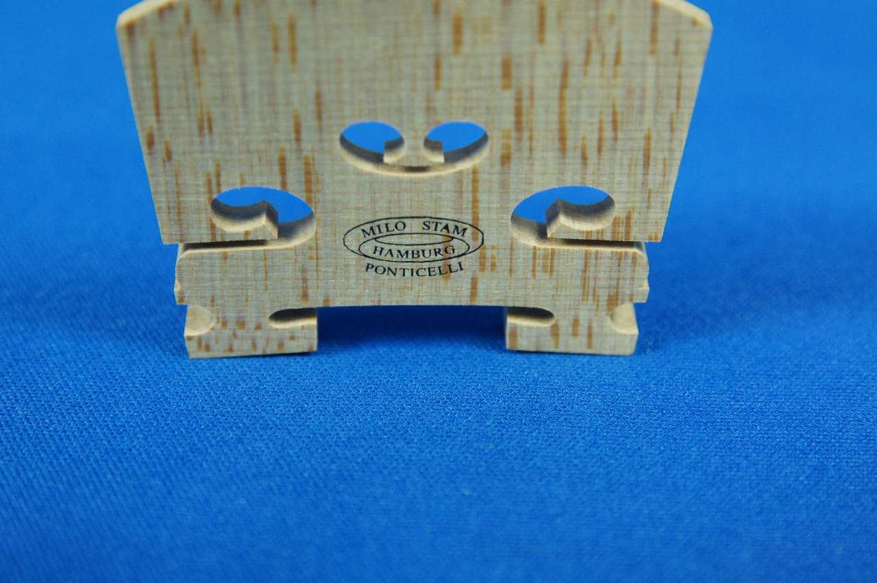 画像: ミロスタム スタンダードバイオリン駒4/4 Milo Stamm Violin Bridge Standard 4/4 size