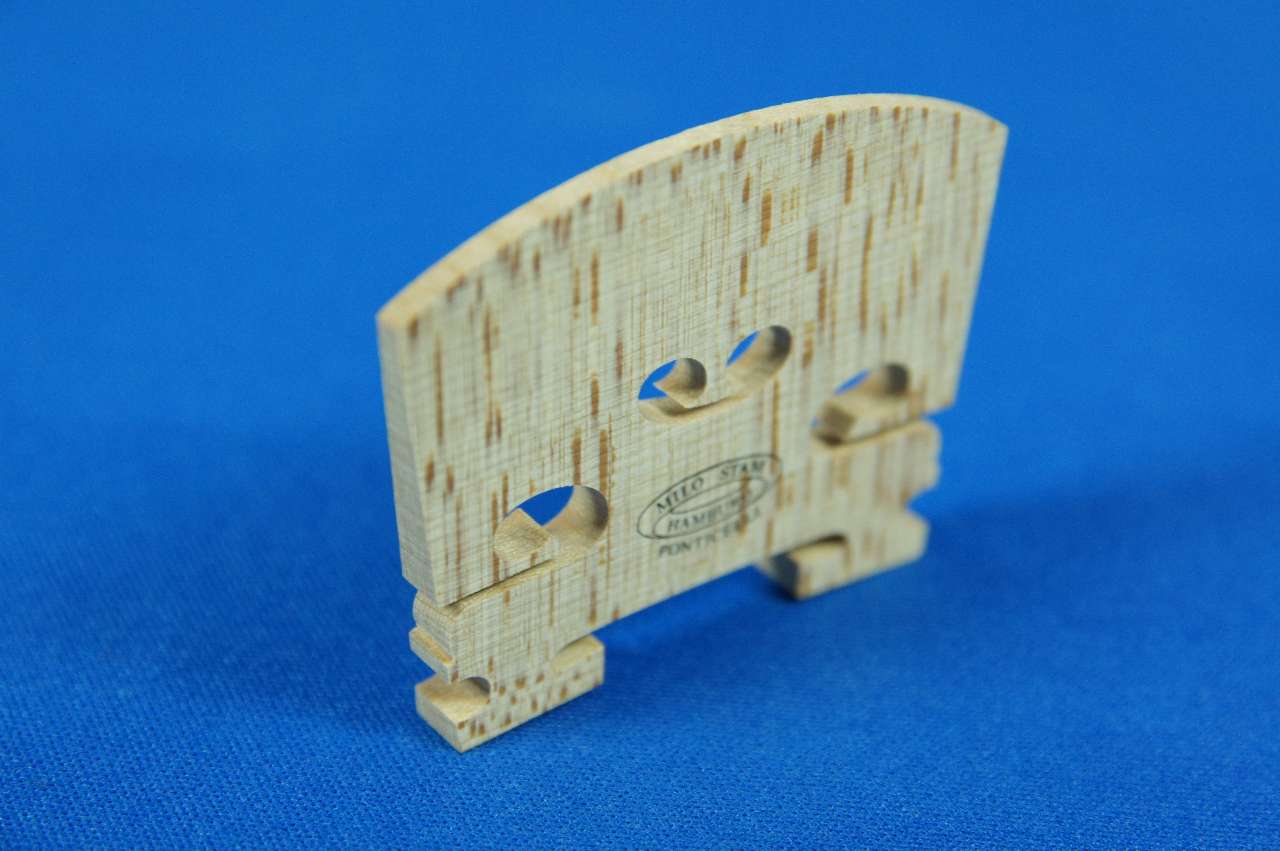 画像: ミロスタム スタンダードバイオリン駒4/4 Milo Stamm Violin Bridge Standard 4/4 size