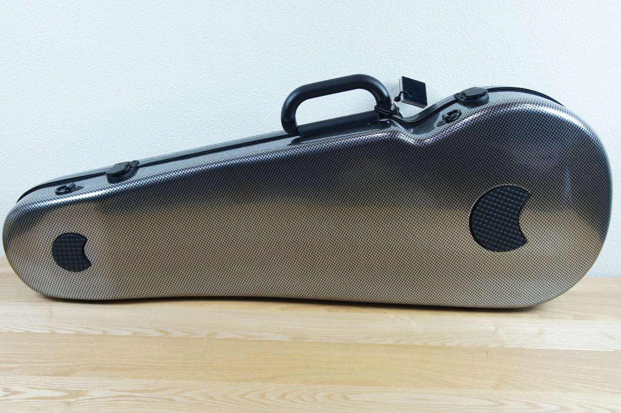 画像: ＢＡＭ ハイテック・コンツアード・ビオラケース（シルバーカーボン）１．９Ｋｇ BAM Hitech Contoured Viola case 2200XLSC / SilverCarbon