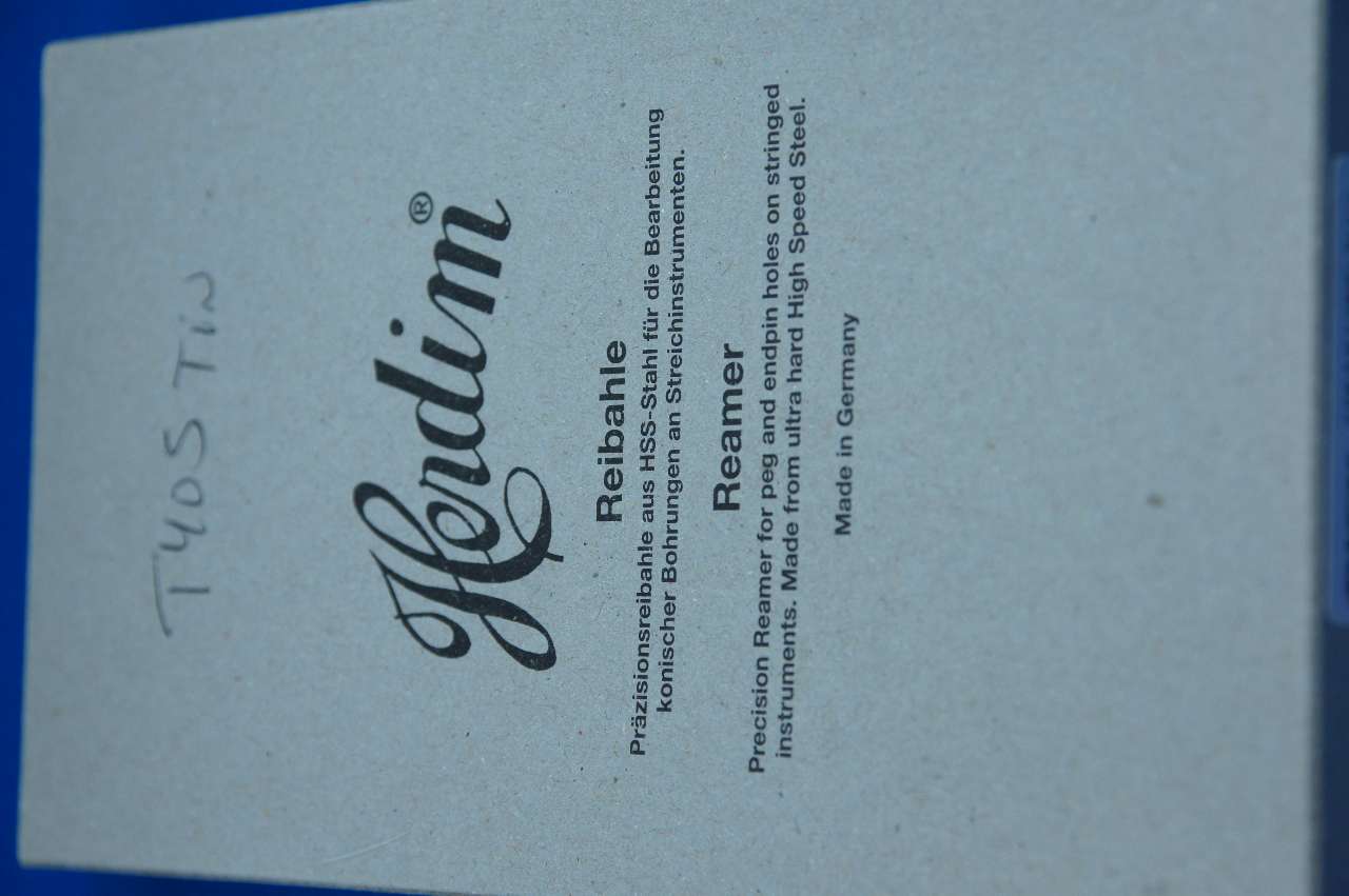 画像: ペグホールリーマー・バイオリン・ビオラ用チタンコート(独製) Vn/Va Peg Hole Reamer Ｔｉ Coat Germany