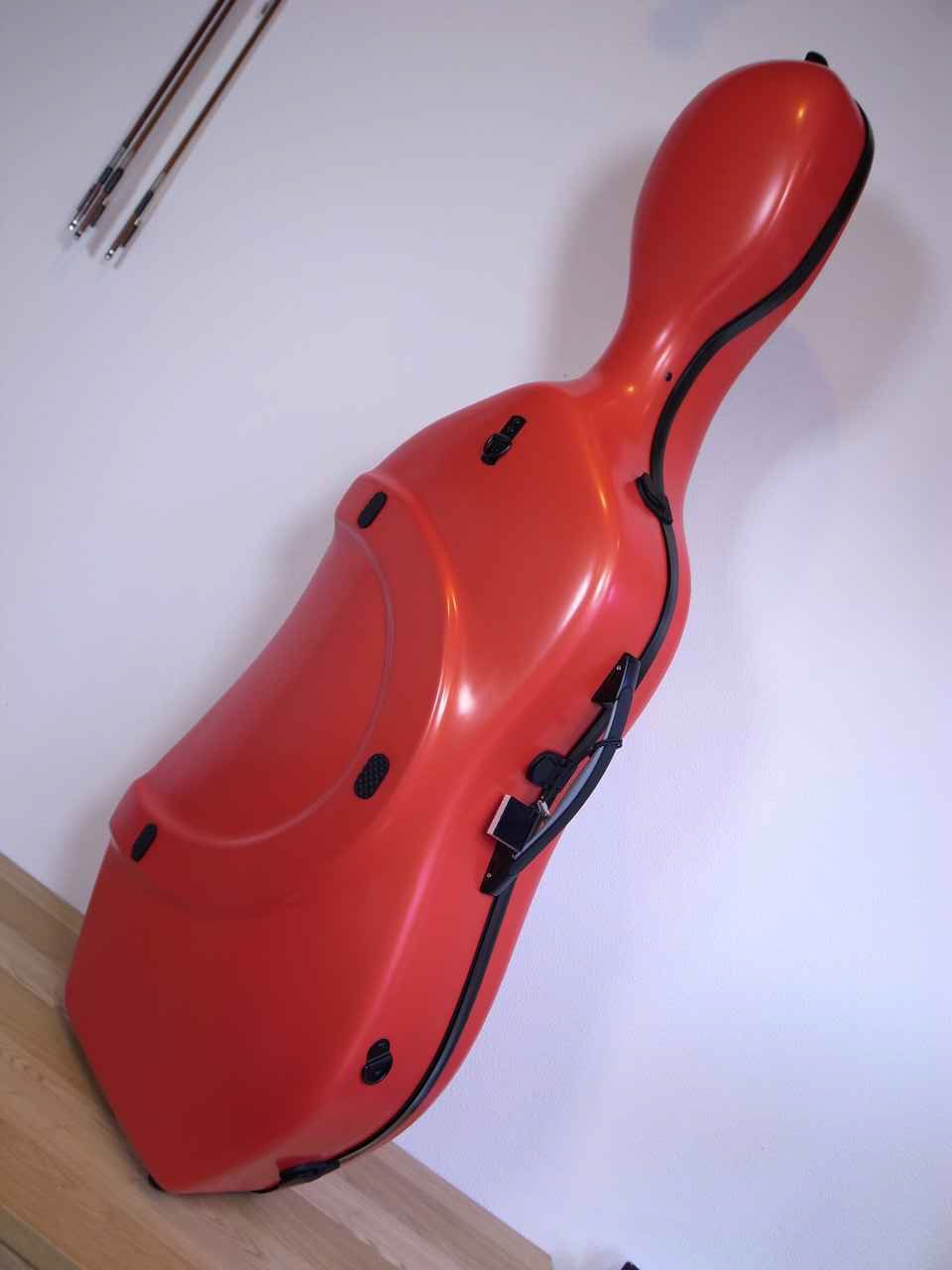 画像: ＢＡＭ ハイテック・スリム・チェロケースオレンジー ２．９Ｋｇ　BAM Hightech Slim Cello Case 1005XLORG