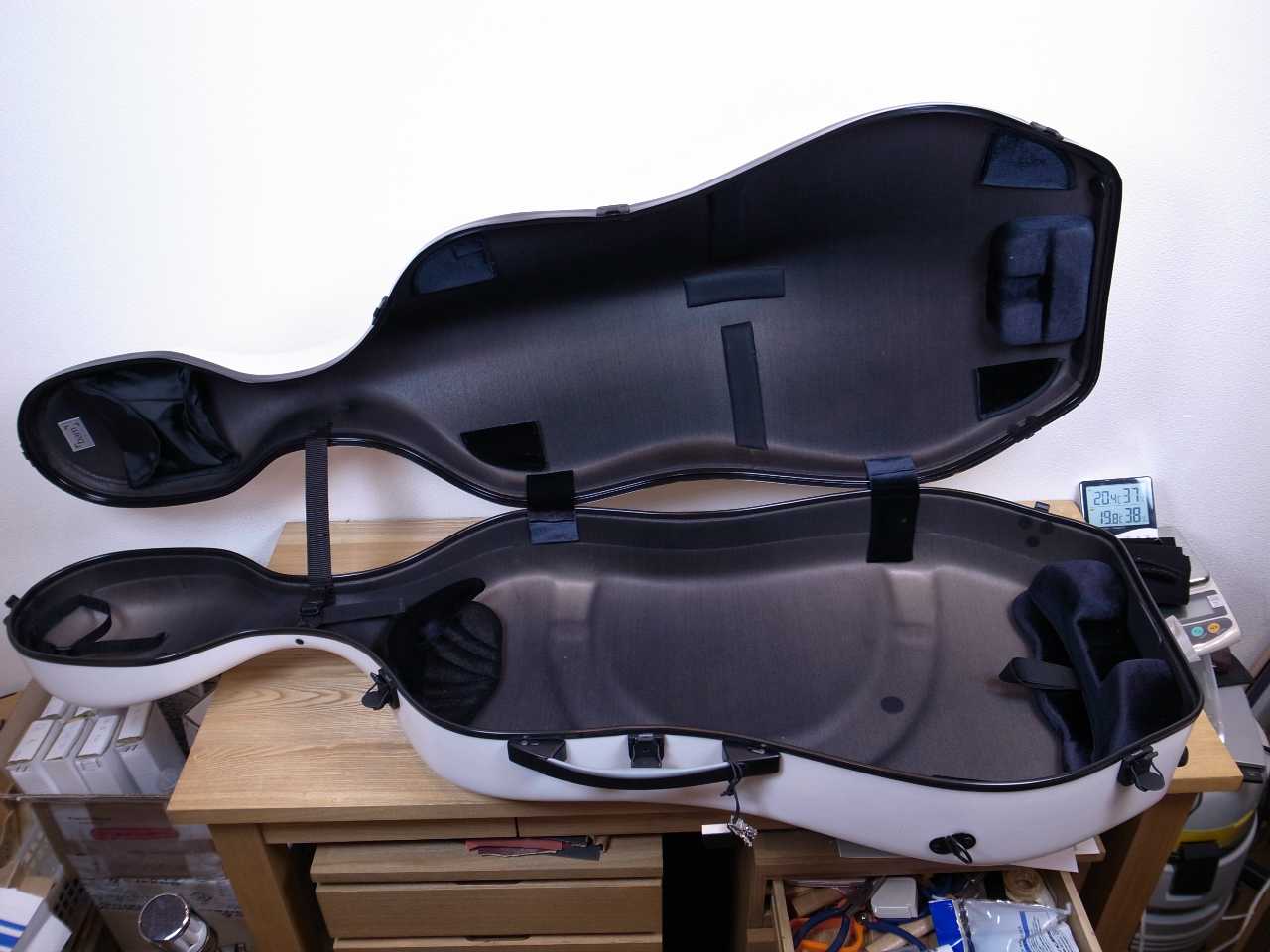 画像: ＢＡＭ ハイテック・スリム・チェロケースパールホワイト ２．９Ｋｇ　BAM Hightech Slim Cello Case 1005XLW