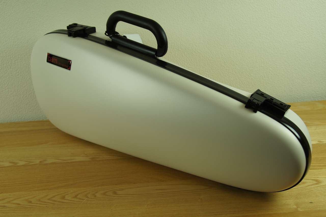 画像: ＢＡＭハイテックキャビン・バイオリンケース（ホワイト・オレンジ・ネイビーブルー）１．２Ｋｇ BAM Hitech Cabin violin case 2003XL