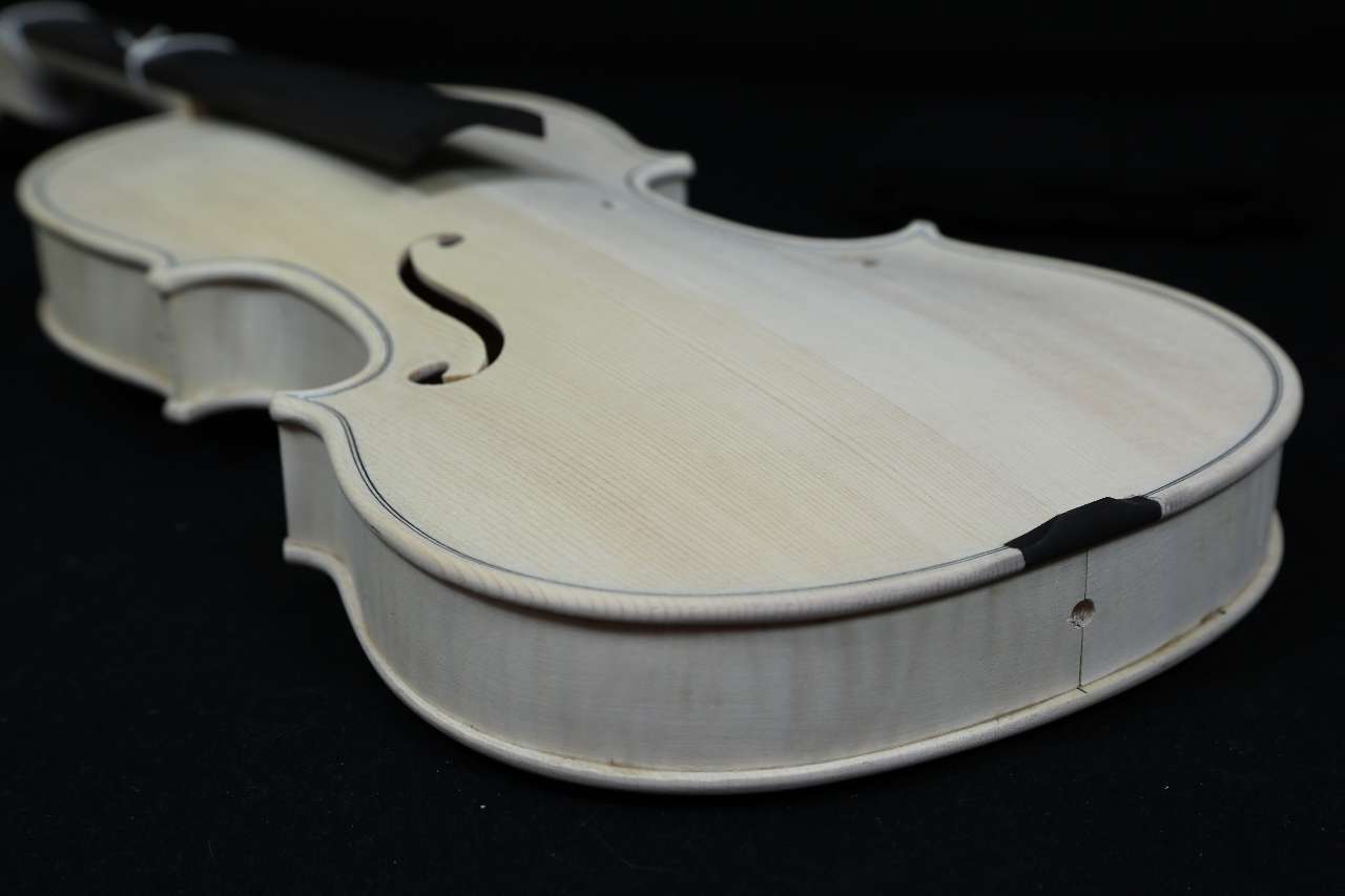 画像: Ma Zhibin工房アドバンスレベル・ホワイト（白木）・バイオリン