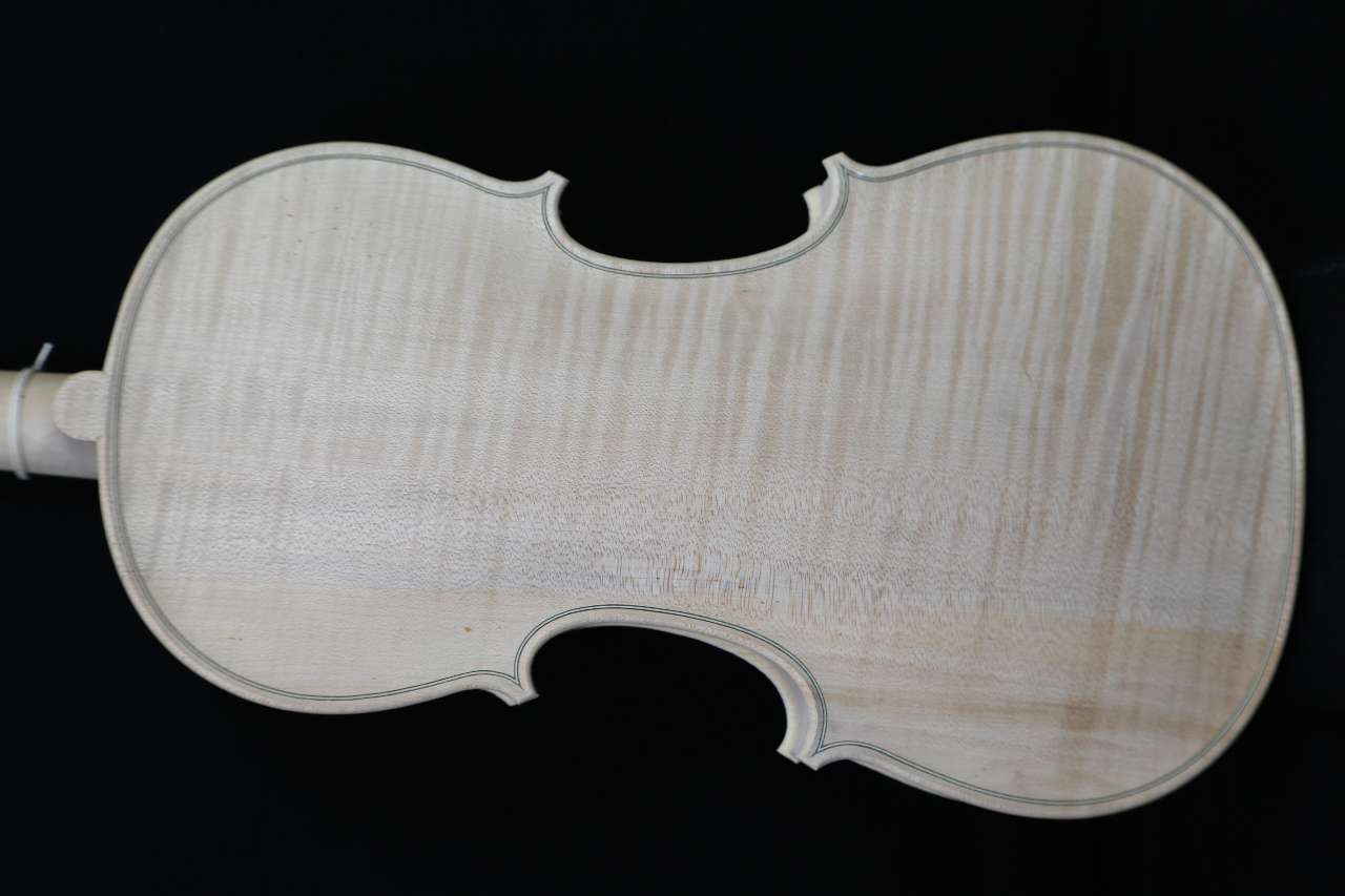 画像1: Ma Zhibin工房アドバンスレベル・ホワイト（白木）・バイオリン