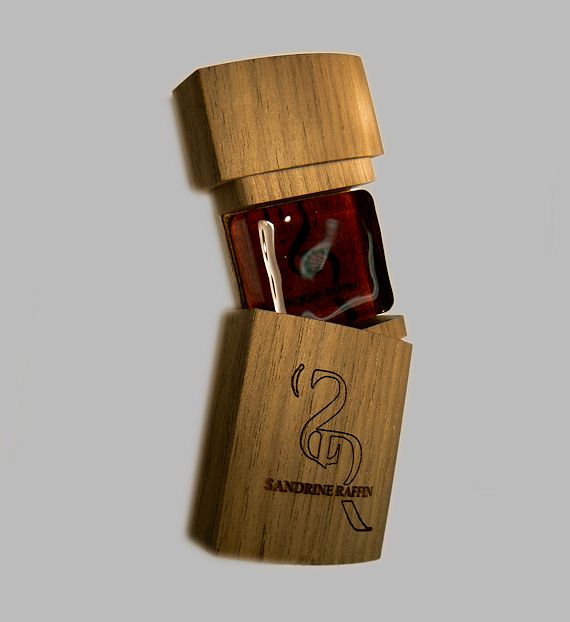 画像: Ｓ．ラファン松脂ウォルナット／バイオリン・ビオラ・チェロ S.Raffin Rosin Walnut Box