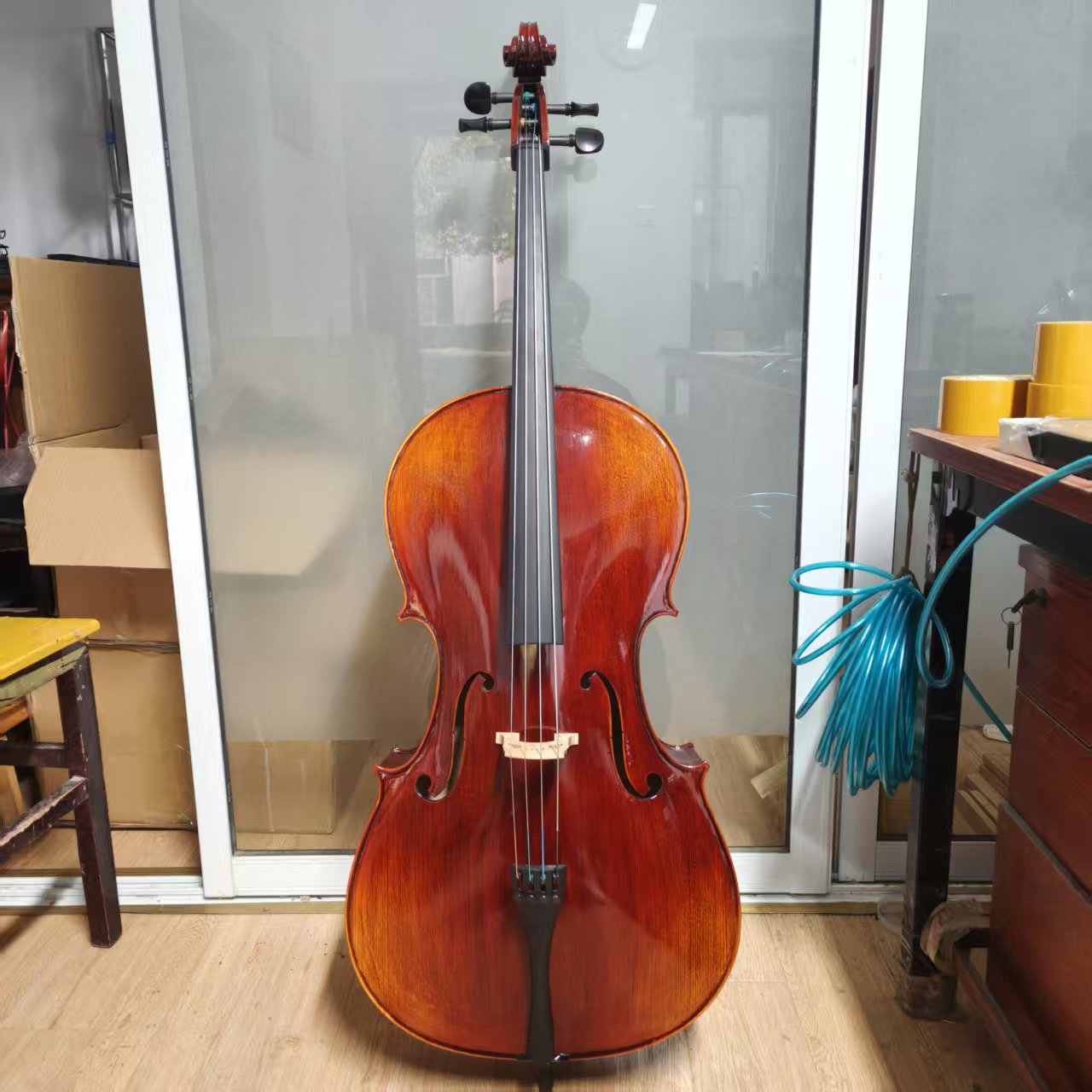 画像1: LiuXi工房 左利き用アドバンス4/4サイズ チェロ