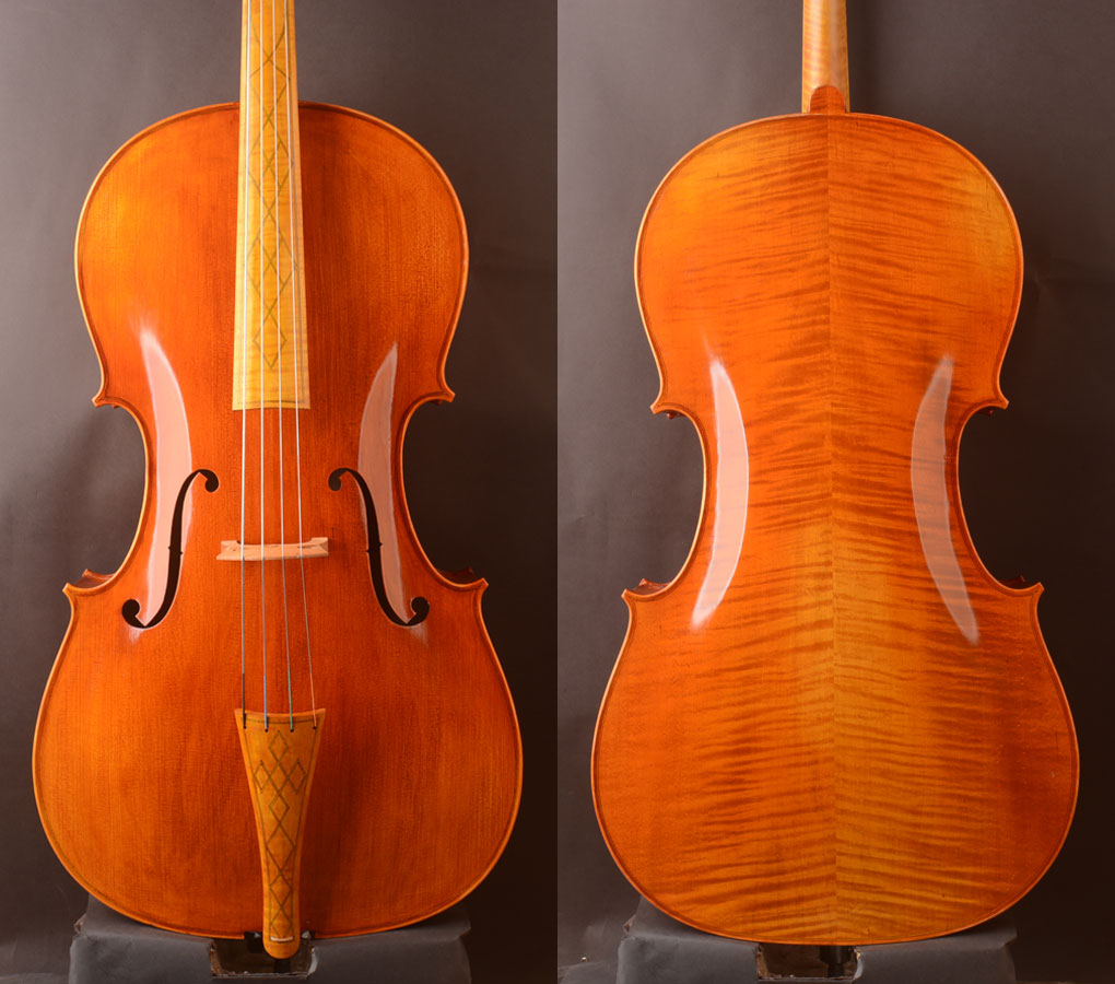 画像1: LiuXi工房 バロックチェロ アドバンスオーダーメイド ４／４