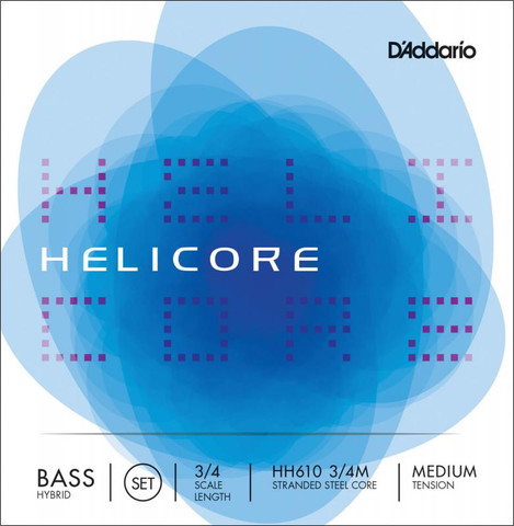 画像1: ダダリオ ヘリコア・ハイブリッド・コントラバス弦 GDAEセット Helicore Hybrid Bass String set