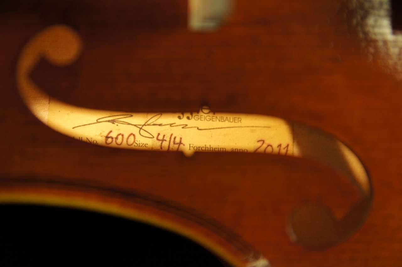 画像15: クラウス・ヘフラー工房 ＃６００ バイオリン ドイツ製  Klaus Heffler #600 Violin Germany