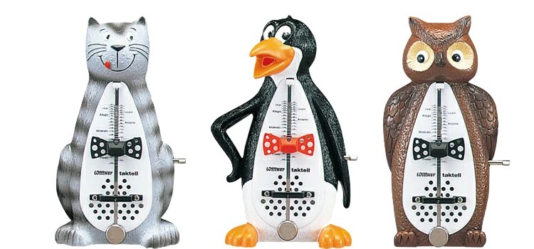 画像1: ウィットナー メトロノーム ペンギン・ネコ・フクロウ キャラクタ SERIES 839 ANIMALS
