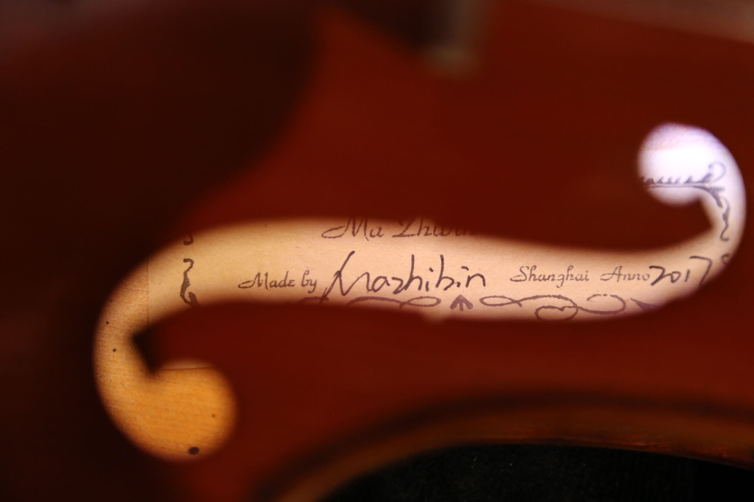 画像: Ma工房 左利き用・バイオリン・ファインレベル２ピースバック Lefty Violin