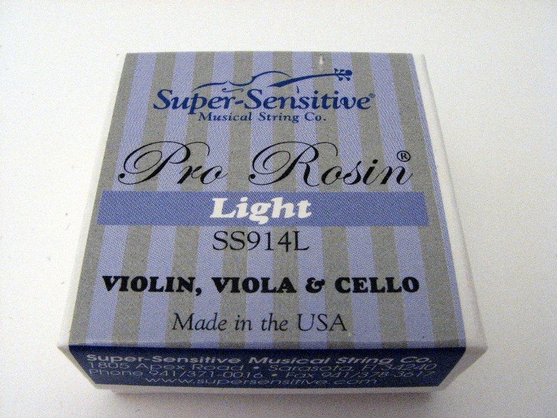 画像: プロロジンライト松脂／バイオリン・ビオラ・チェロ Super Sensitive Pro Rosin Light SS914L