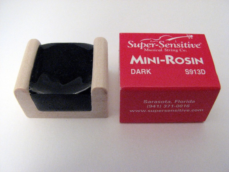 画像1: スーパーセンシティブ ミニダーク松脂／バイオリン・ビオラ・チェロ Super Sensitive Mini-Rosin S913D Dark