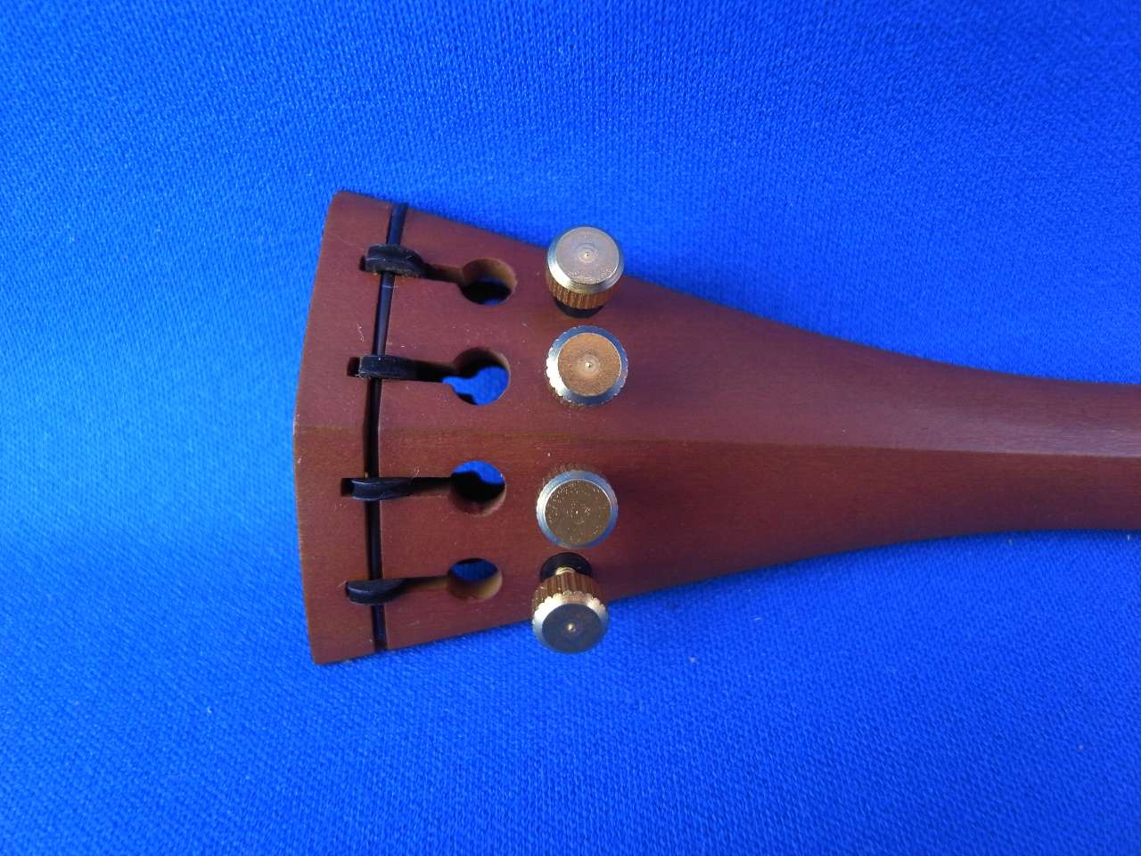画像: バイオリン用アジャスター組込テールピース ツゲ（ボックスウッド）材 ヒルモデルゴールド ドイツ製