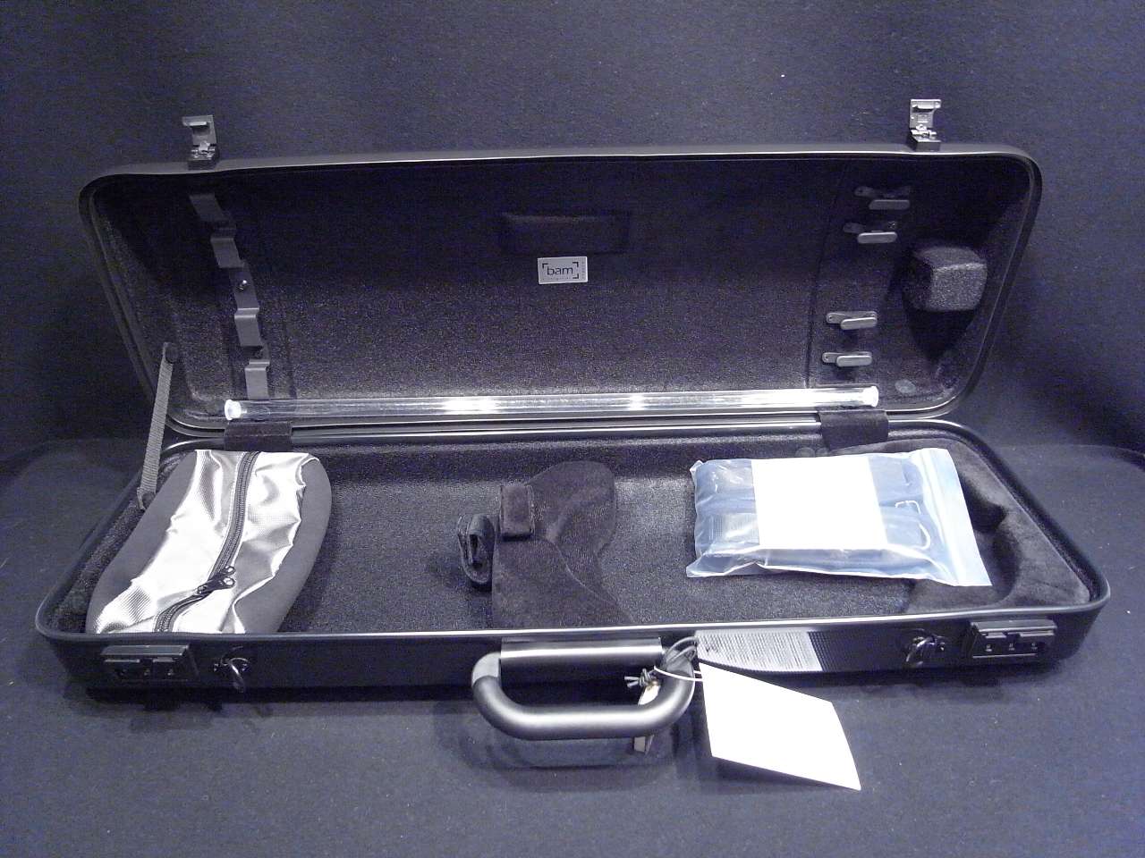 画像: ＢＡＭハイテック・バイオリンケース（カーボンブラック）１．８Ｋｇ BAM Hightech violin case 2001XLC Carbon Black