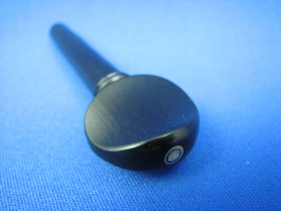 画像: バイオリン ペグ 黒檀（エボニー）材 フレンチアイ装飾