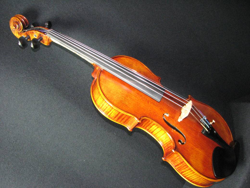 画像: Ma Zhibin工房スーパーファインレベル・ストラディバリ・バイオリン・２ピースバック