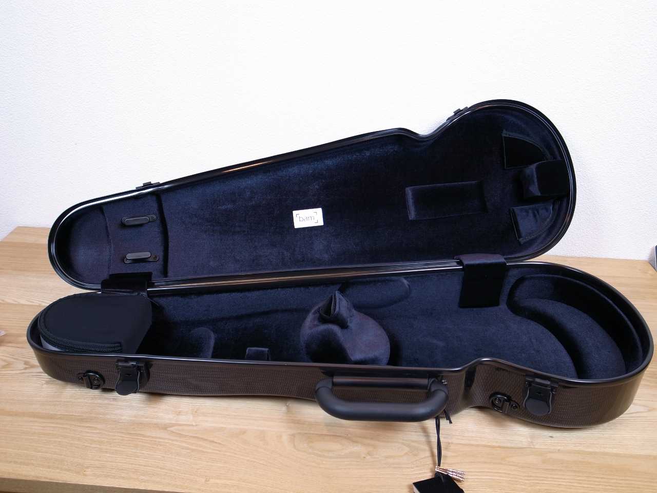 画像: ＢＡＭハイテック・フォルメ・バイオリンケース（カーボンブラック）１．５Ｋｇ BAM Hitech Forme violin case 2002XLC / CARBON