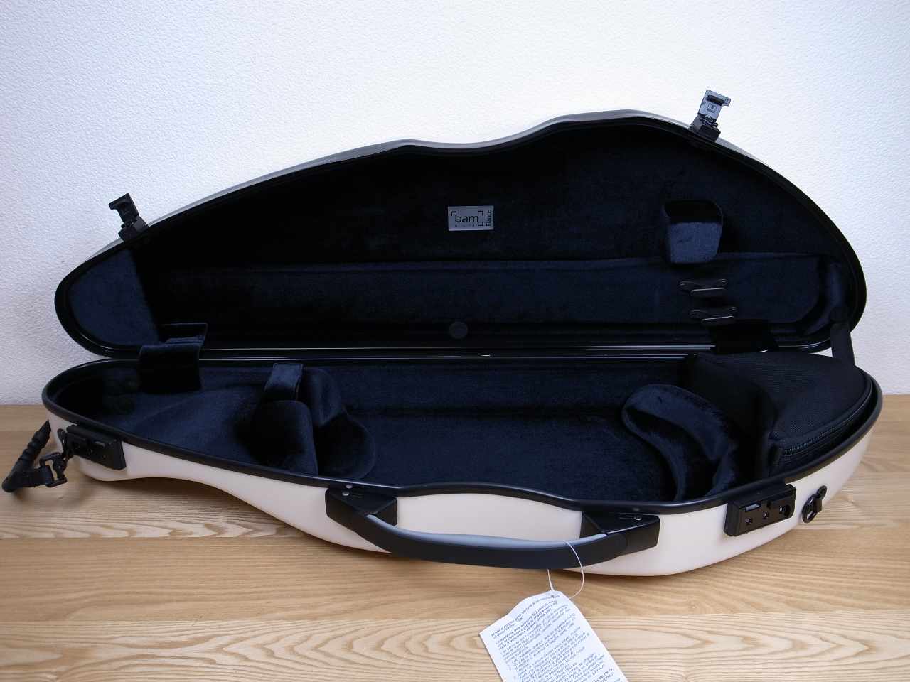画像: ＢＡＭハイテックスリム・バイオリンケース（ホワイト・オレンジ・ネイビーブルー）１．８Ｋｇ BAM Hitech violin case slim 2000XL New Color