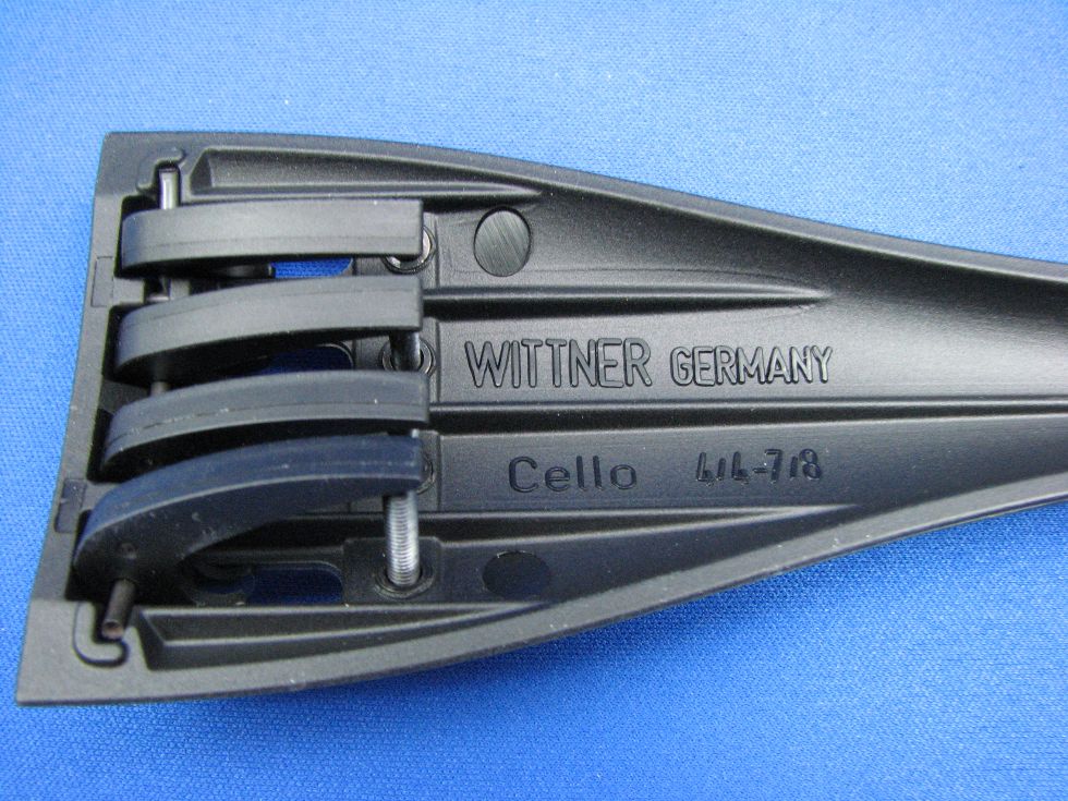 画像: ウィットナー製チェロ4/4-1/8用アジャスター組込・ハイテク樹脂製・テールピースWittner Tailpieces Cello 4/4-1/8