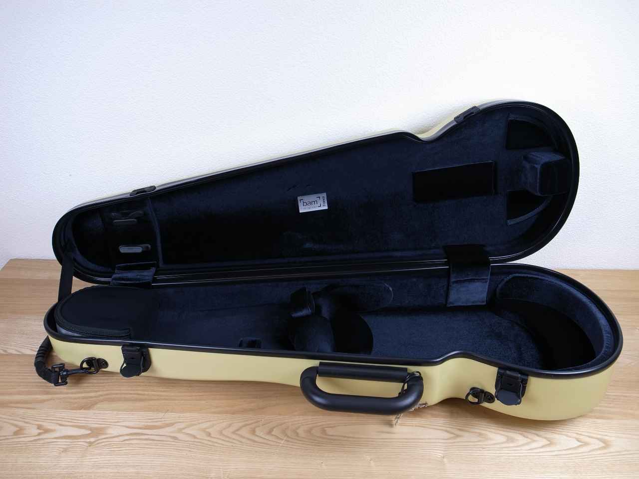 画像: ＢＡＭハイテック・コンツアード・バイオリンケース（アニス）１．５Ｋｇ（フォルメ） BAM Hitech Contoured violin case 2002XLA / ANISE