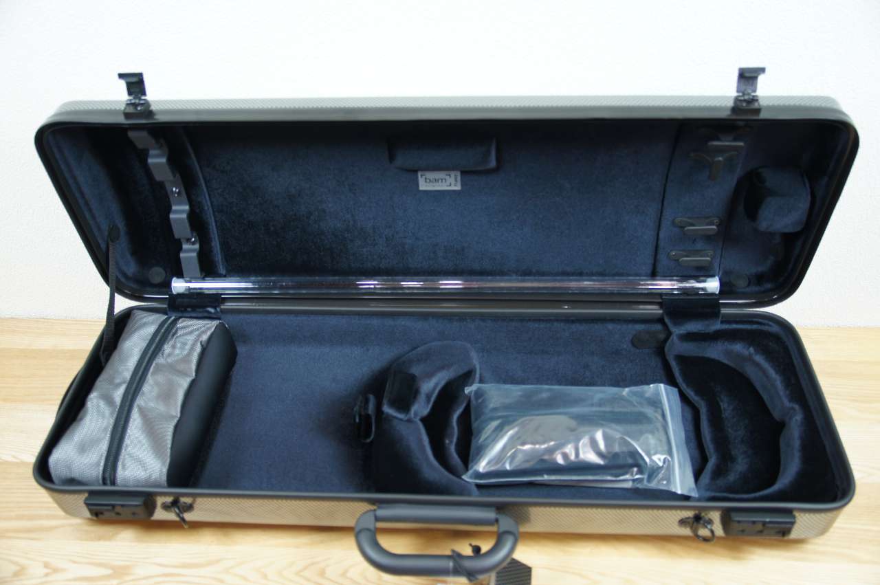 画像: ＢＡＭハイテック・バイオリンケース（シルバーカーボン）１．８Ｋｇ BAM Hightech violin case 2001XLSC (SILVER CARBON)