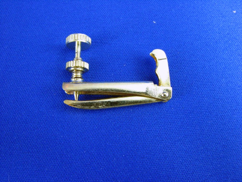 画像: ビオラアジャスタードイツ式、クロム・ゴールド・黒（ゴールドスクリュー）