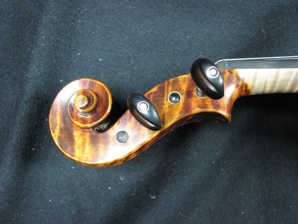 画像: Ma Zhibin工房スーパーファインレベル・ストラディバリ・バイオリン・２ピースバック